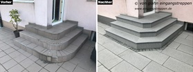Treppe für Hauseingang aus Naturstein